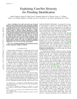 Exploiting ConvNet Diversity for Flooding Identification
