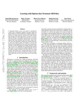 Learning with Options that Terminate Off-Policy
