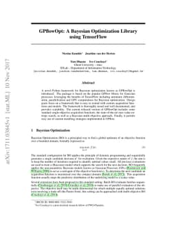 GPflowOpt: A Bayesian Optimization Library using TensorFlow