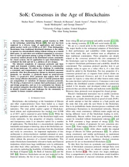 Consensus in the Age of Blockchains