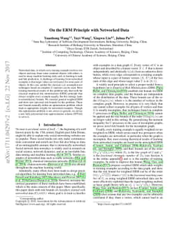 On the ERM Principle with Networked Data