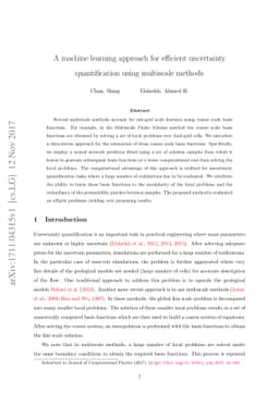 A machine learning approach for efficient uncertainty quantification
  using multiscale methods
