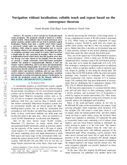 Navigation without localisation: reliable teach and repeat based on the
  convergence theorem