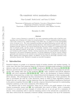 On consistent vertex nomination schemes