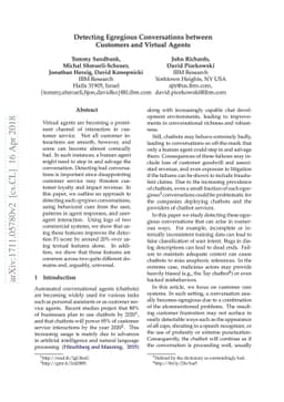 Detecting Egregious Conversations between Customers and Virtual Agents