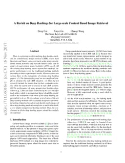 A Revisit on Deep Hashings for Large-scale Content Based Image Retrieval