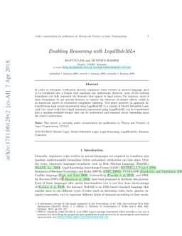Enabling Reasoning with LegalRuleML
