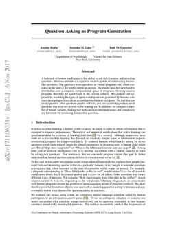 Question Asking as Program Generation