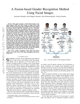 A Fusion-based Gender Recognition Method Using Facial Images