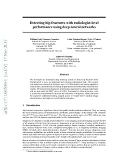 Detecting hip fractures with radiologist-level performance using deep
  neural networks