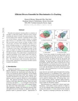 Efficient Diverse Ensemble for Discriminative Co-Tracking