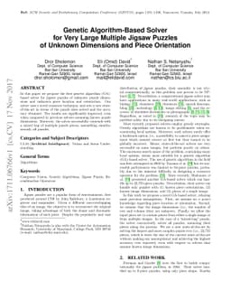 Genetic Algorithm-Based Solver for Very Large Multiple Jigsaw Puzzles of
  Unknown Dimensions and Piece Orientation