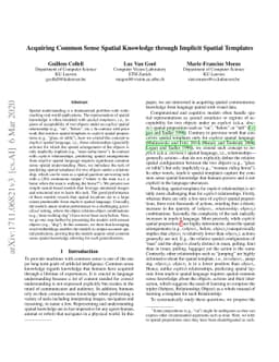 Acquiring Common Sense Spatial Knowledge through Implicit Spatial
  Templates