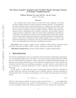 The Bayes Lepski's Method and Credible Bands through Volume of Tubular
  Neighborhoods