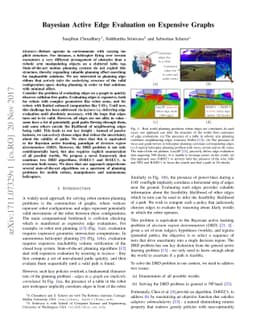 Bayesian Active Edge Evaluation on Expensive Graphs