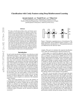 Classification with Costly Features using Deep Reinforcement Learning