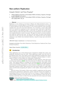 Non-uniform Replication