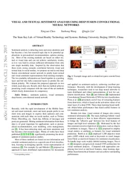 Visual and Textual Sentiment Analysis Using Deep Fusion Convolutional
  Neural Networks