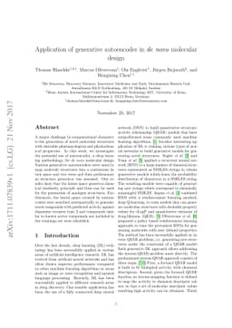 Application of generative autoencoder in de novo molecular design