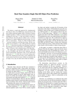 Real-Time Seamless Single Shot 6D Object Pose Prediction