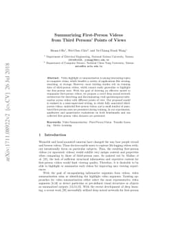 Summarizing First-Person Videos from Third Persons' Points of Views