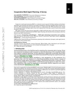 Cooperative Multi-Agent Planning: A Survey