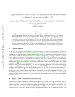 Long Short-Term Memory (LSTM) networks with jet constituents for boosted
  top tagging at the LHC