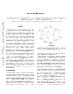 Stacked Kernel Network