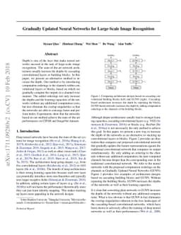 Gradually Updated Neural Networks for Large-Scale Image Recognition
