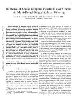 Inference of Spatio-Temporal Functions over Graphs via Multi-Kernel
  Kriged Kalman Filtering