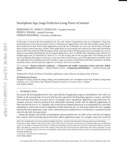 Smartphone App Usage Prediction Using Points of Interest