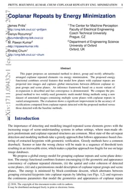 Coplanar Repeats by Energy Minimization