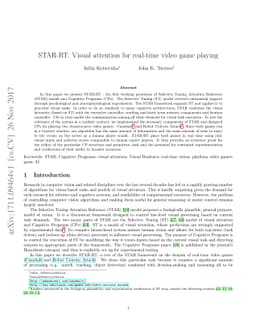STAR-RT: Visual attention for real-time video game playing