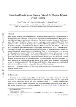 Hierarchical Spatial-aware Siamese Network for Thermal Infrared Object
  Tracking