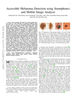 Accessible Melanoma Detection using Smartphones and Mobile Image
  Analysis