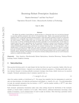 Bootstrap Robust Prescriptive Analytics