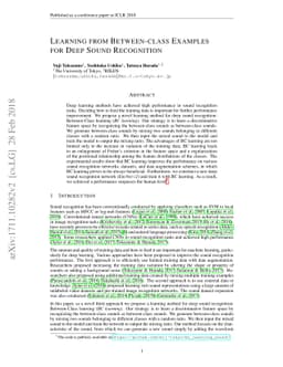 Learning from Between-class Examples for Deep Sound Recognition