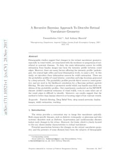 A Recursive Bayesian Approach To Describe Retinal Vasculature Geometry
