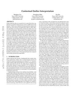 Contextual Outlier Interpretation