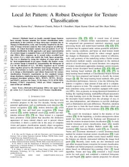 Local Jet Pattern: A Robust Descriptor for Texture Classification