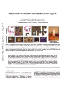 Automatic Generation of Constrained Furniture Layouts