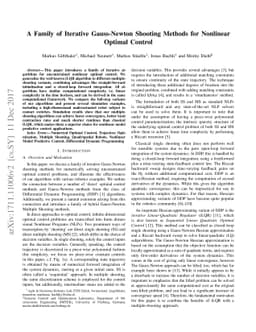 A Family of Iterative Gauss-Newton Shooting Methods for Nonlinear
  Optimal Control