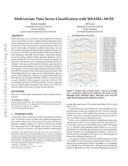 Multivariate Time Series Classification with WEASEL+MUSE