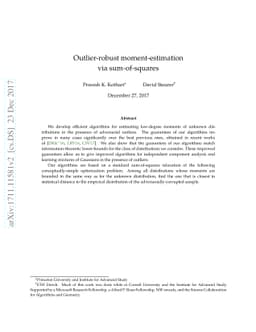 Outlier-robust moment-estimation via sum-of-squares