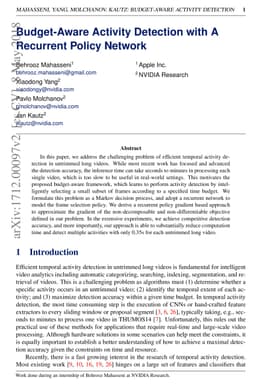 Budget-Aware Activity Detection with A Recurrent Policy Network