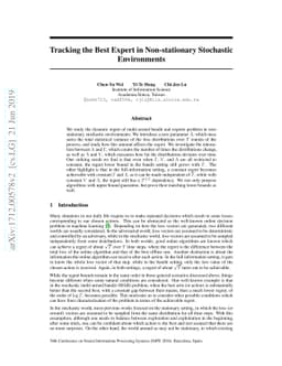 Tracking the Best Expert in Non-stationary Stochastic Environments