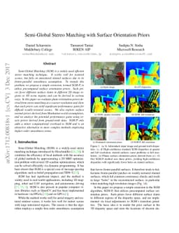 Semi-Global Stereo Matching with Surface Orientation Priors
