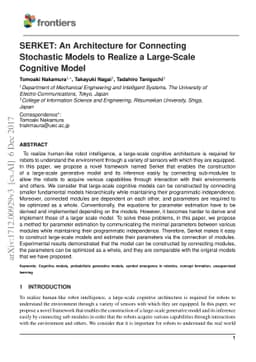 SERKET: An Architecture for Connecting Stochastic Models to Realize a
  Large-Scale Cognitive Model