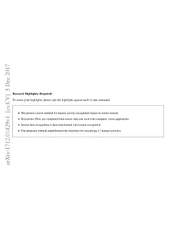 Human activity recognition from mobile inertial sensors using recurrence
  plots