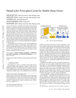 DeepCache: Principled Cache for Mobile Deep Vision